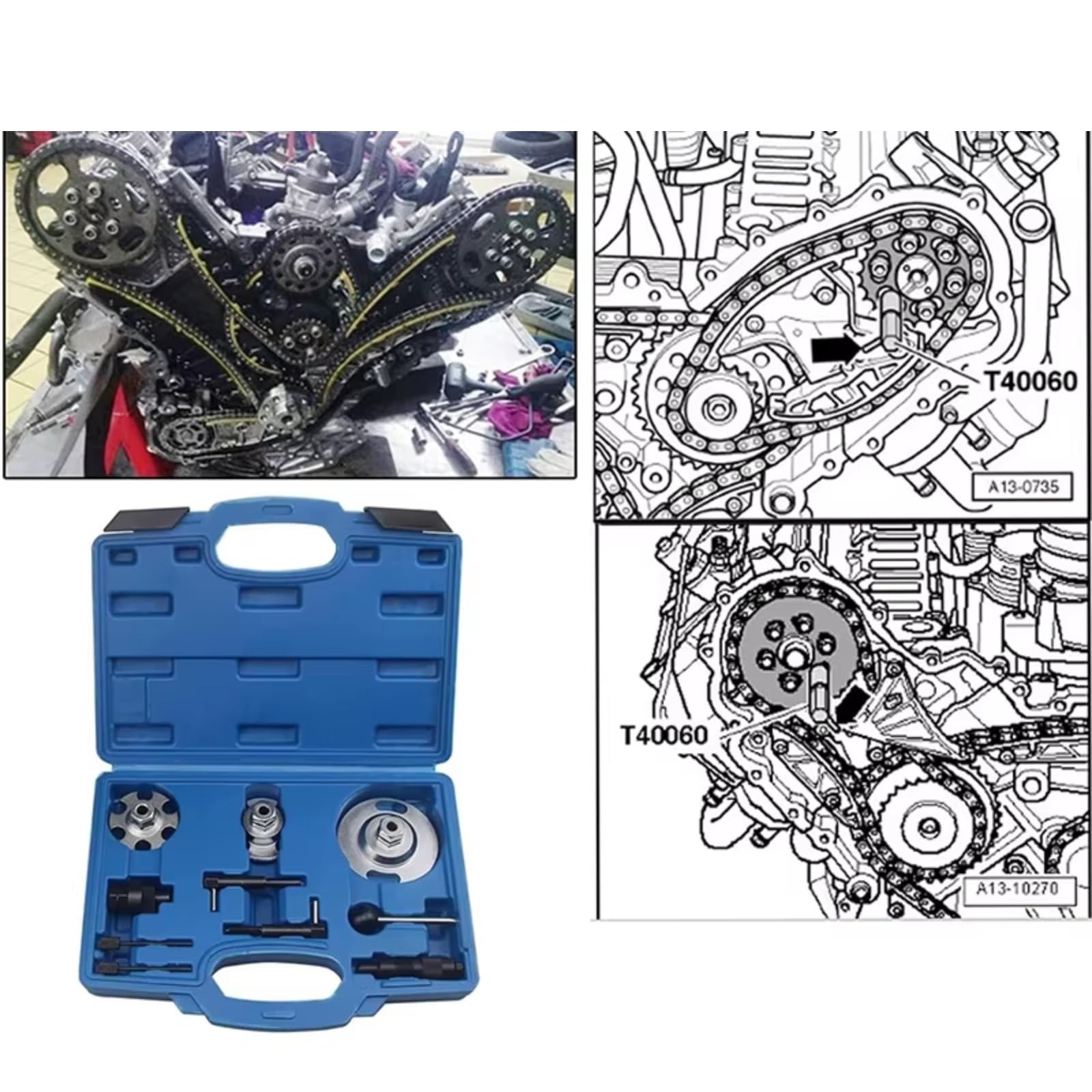 Herramientas De Bloqueo Para Vw Para Phaeton 2006-2024 2025 2026 Sincronización Del Motor Diésel Del Coche Conjunto De Herramientas
