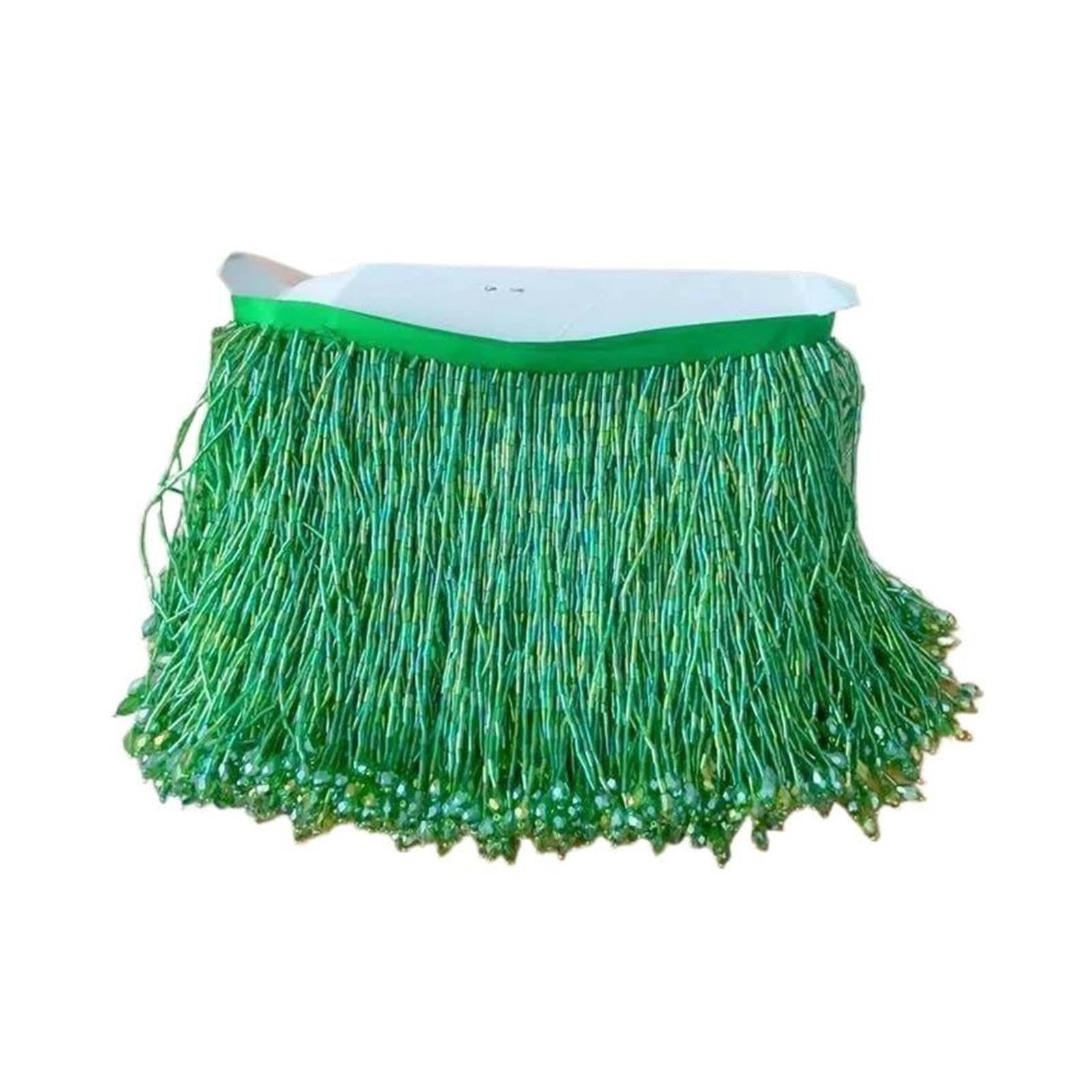 Nappe in pizzo fatte a mano con perline di cristallo alte 16 cm