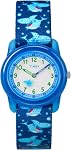 Timex TIME Machines® 29mm Montre pour enfants en tissu élastique bleu/jaune