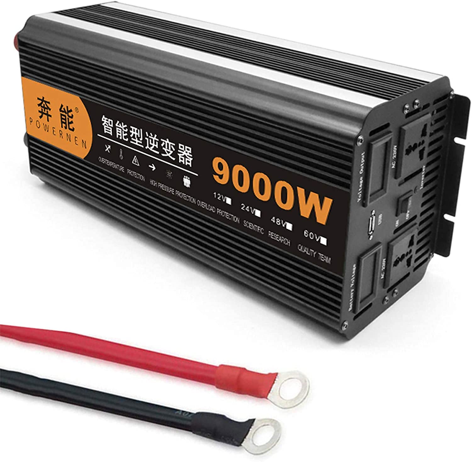 Onduleur pure onde sinusoïdale 12V vers 220V conversion haute efficacité sans interférence - 8