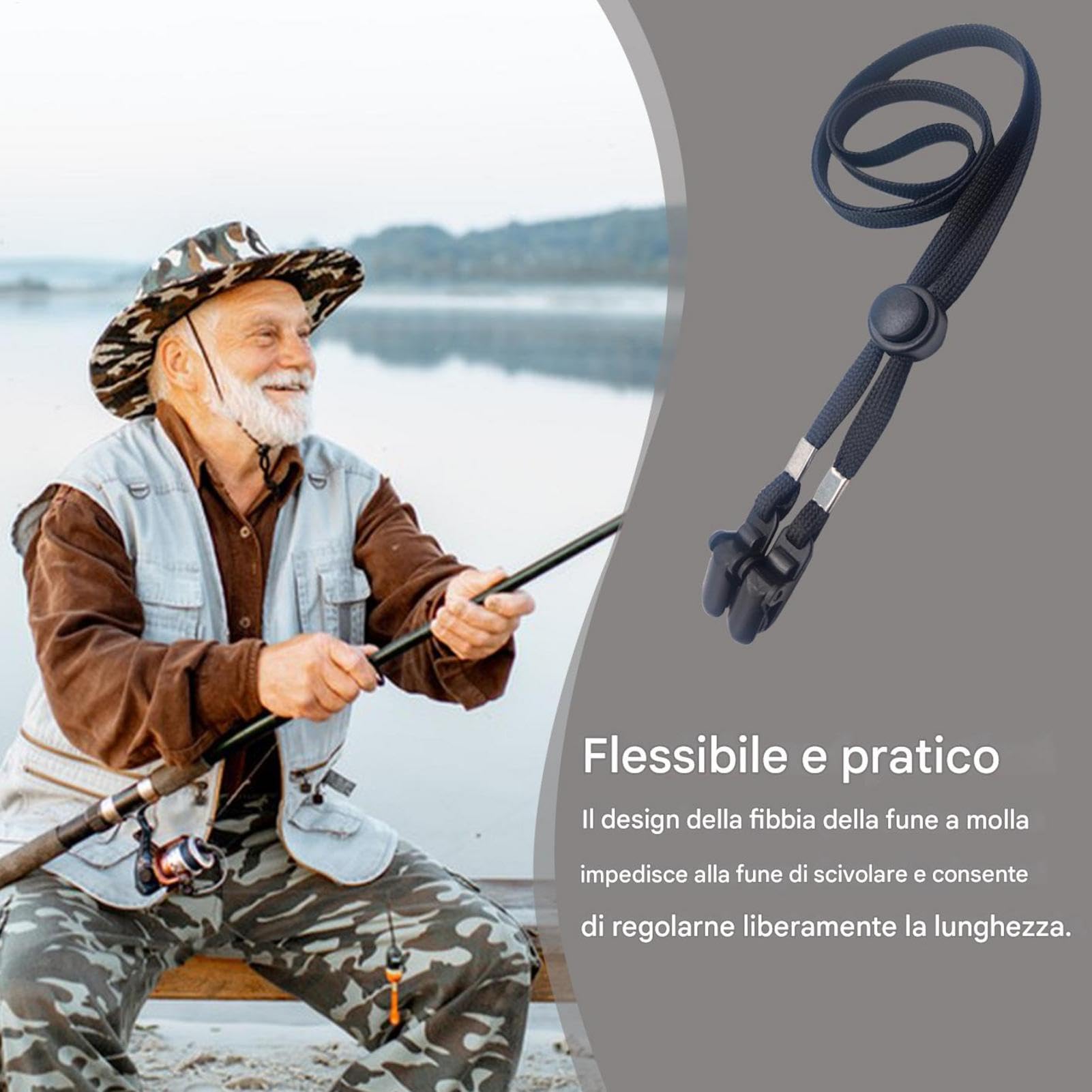 Cinghie di cappello per, clip del cappello per viaggi,Clip Hat Clip Regide Pontiera | Reteinatore con corda per mento anti-lost per accessori per il golf, la pesca, la,