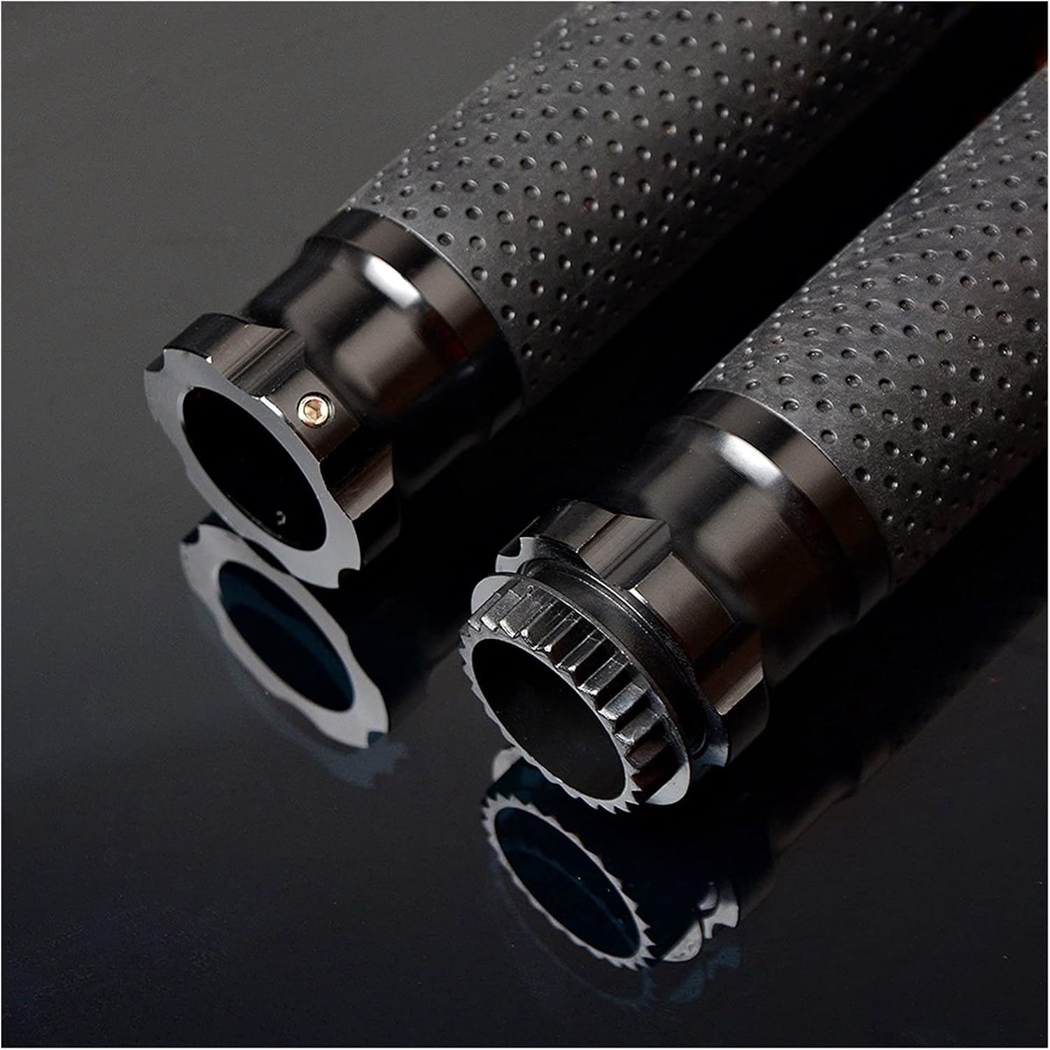 Motorcycle 7/8 "22MM Handlebar Grips Handle Bar End Skid Aluminum CNC for Honda for Shadow for 750 for Yamaha for Buell for Nmax Handle Grip (Color : White)