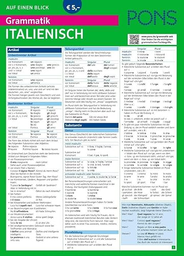 PONS Grammatik auf einen Blick Italienisch (PONS Auf einen Blick)