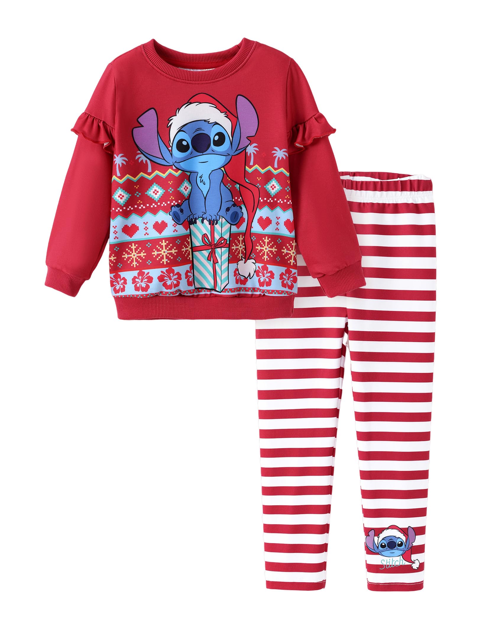 Disney Girls Clothes Long Sleeve Sweatshirt Leggings Outfit 2 Piece Set