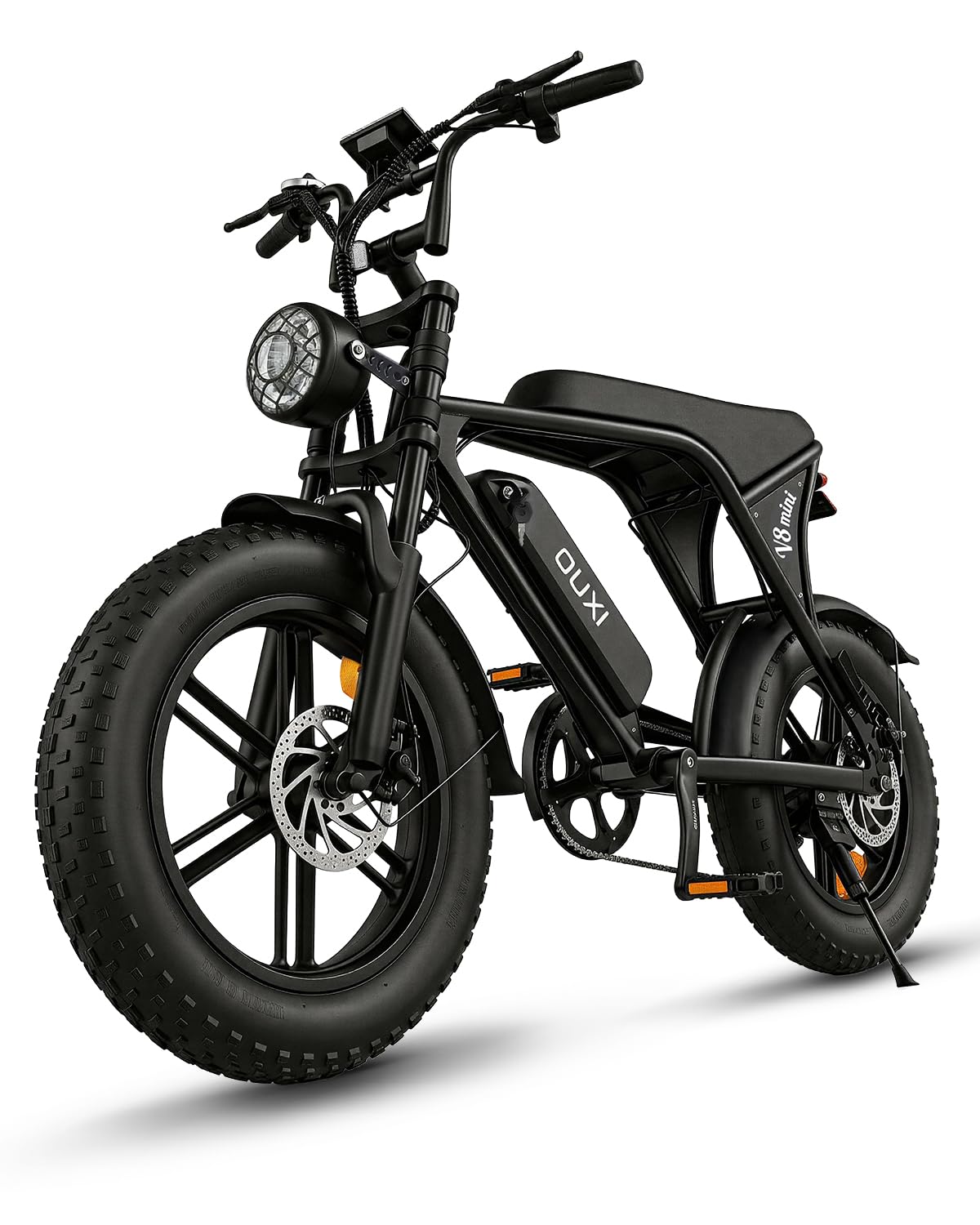 V8 Series Electric Bike for Adults, Ebike Peak 500W/1000W, 20/31 MPH, 10.4/15/30 AH Removable Battery, 16''/20" Fat Tire Electric Bike, 7-Speed Gear Electric Bicycles, Dual Disc Brakes
