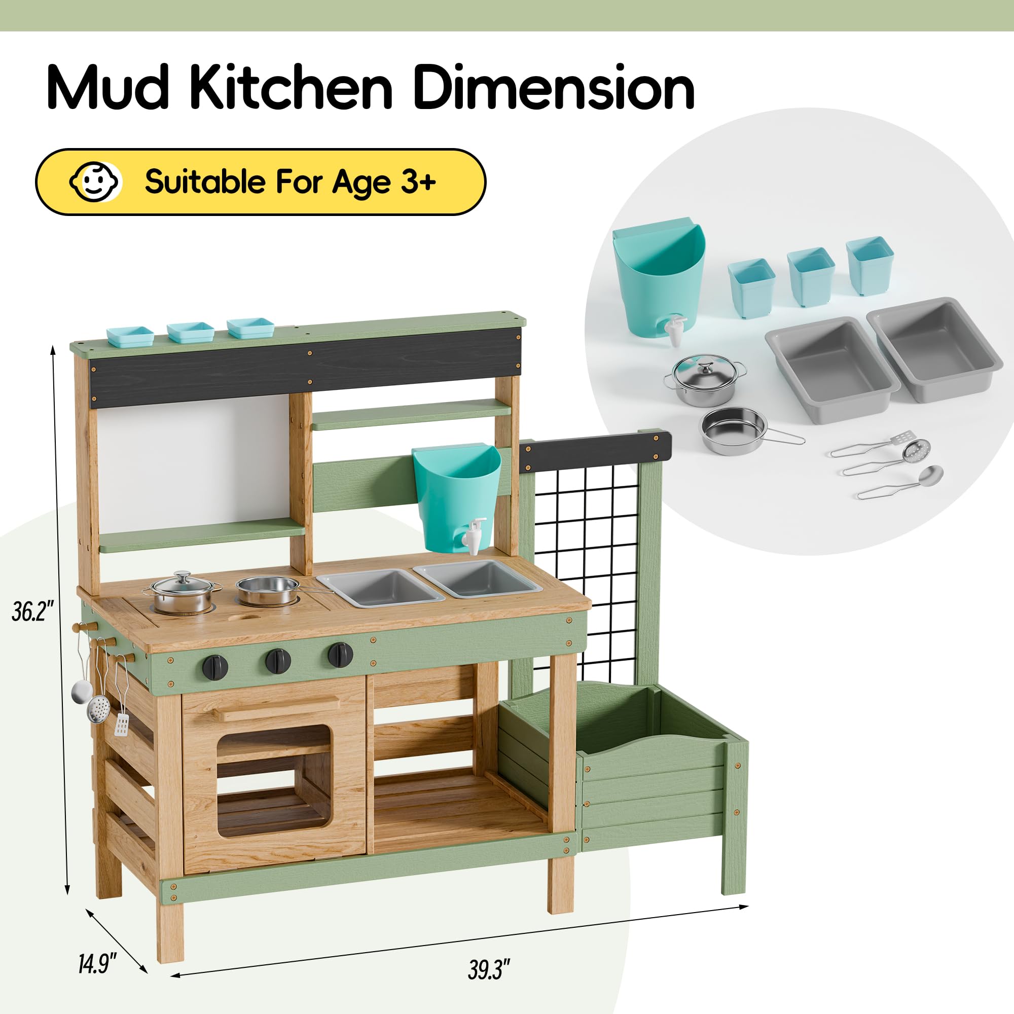 Outdoor Mud Kitchen for Kids — view 5