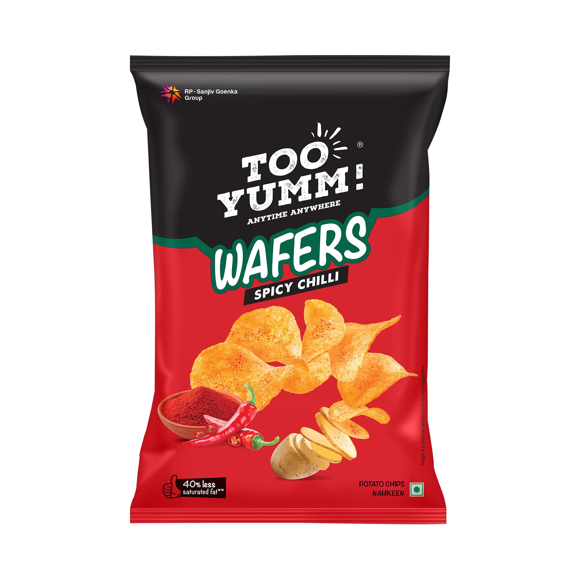 Too Yumm - Wafers Spicy Chilli, 90g/82g(Weight may vary)