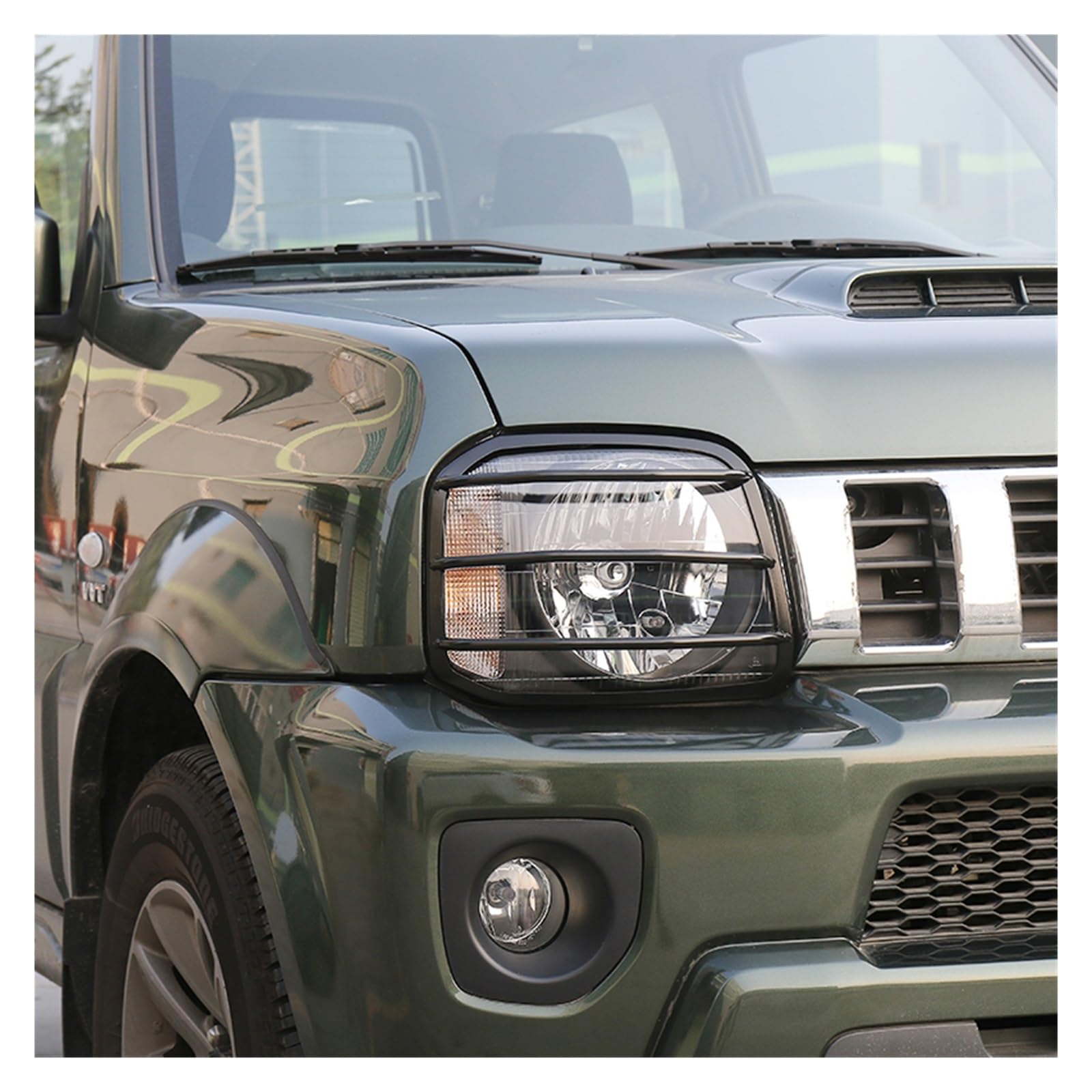 Anteriore Faro Copertura Auto Paralume Faro Copertura Griglia Copertura Luce Per Suzuki Per Jimny 2007 2008 2009 2010 2011 2012 2013 2014 2015 2016 2017 FaroCopriobiettivo