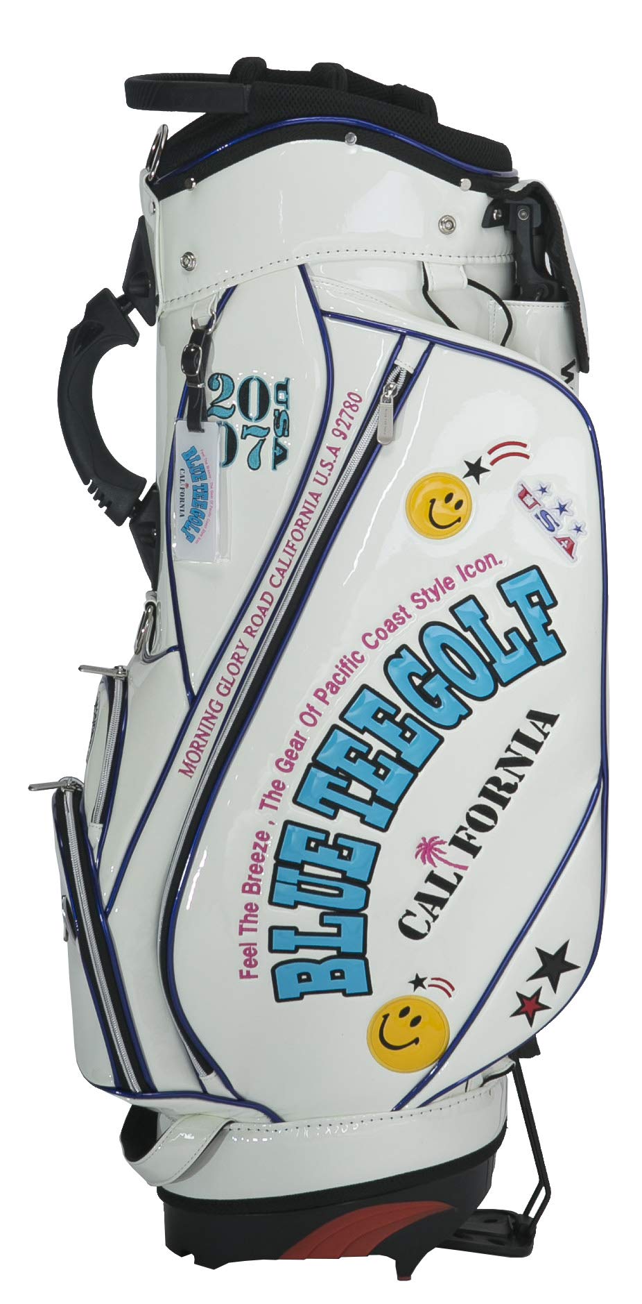 ブルーティーゴルフ エナメル スタンド式 キャディバッグ 9型 キャディバッグ BLUE TEE GOLF（ブルーティーゴルフ） 9.0型 エナメル キャディバッグ