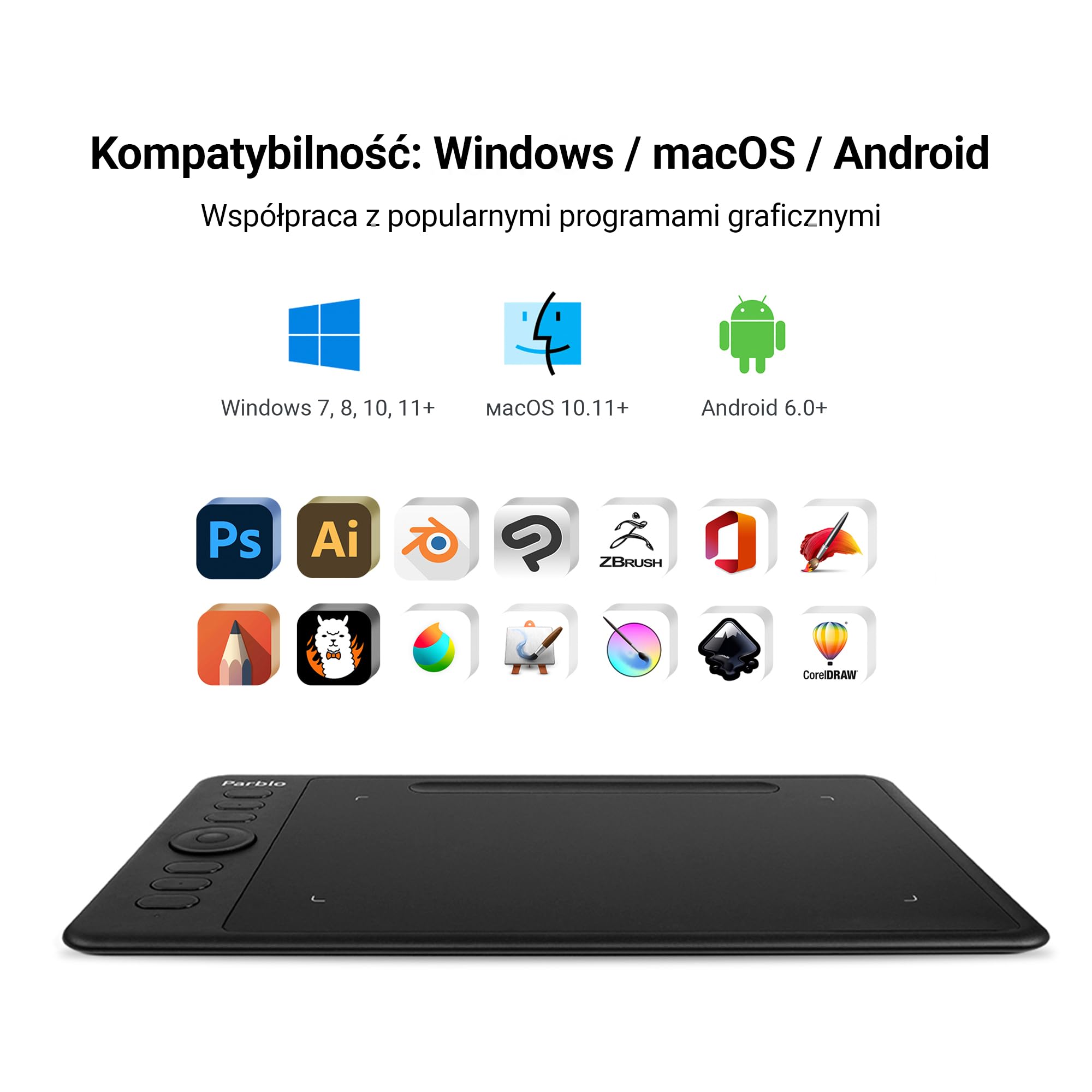Intangbo S Purple - tableta gráfica de 6 × 4 pulgadas para dibujo, lápiz sin batería con niveles de presión 8192, soporte de inclinación, USB-C, compatible con Windows/Mac/Android