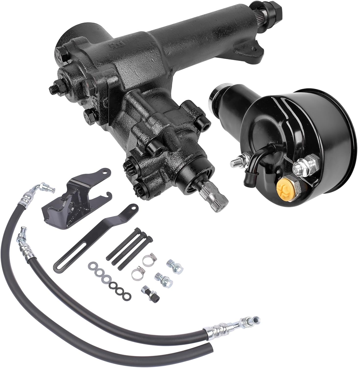 Power Steering Gear Box Conversion Kit Replacement for Chevy Bel Air 150 210 500 Series 1955-1957 SGB5557 CP50000-2