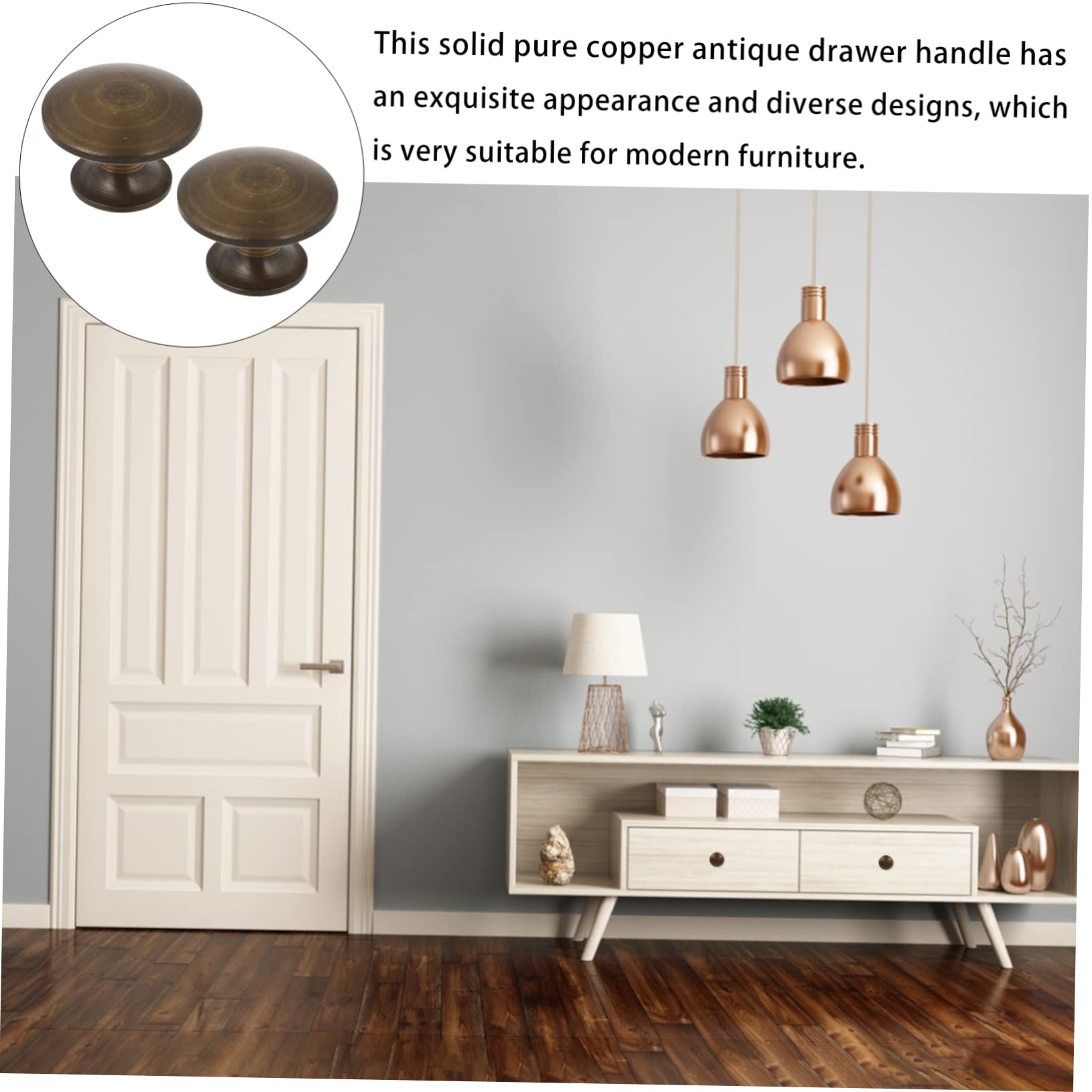 Hemobllo 2sätze Vintage Türgriff Massivmessing Schubladengriffe Robuste Möbelbeschläge Für Küchenschränke Kommoden Und Elegante Retro- Für Jeden Wohnraum