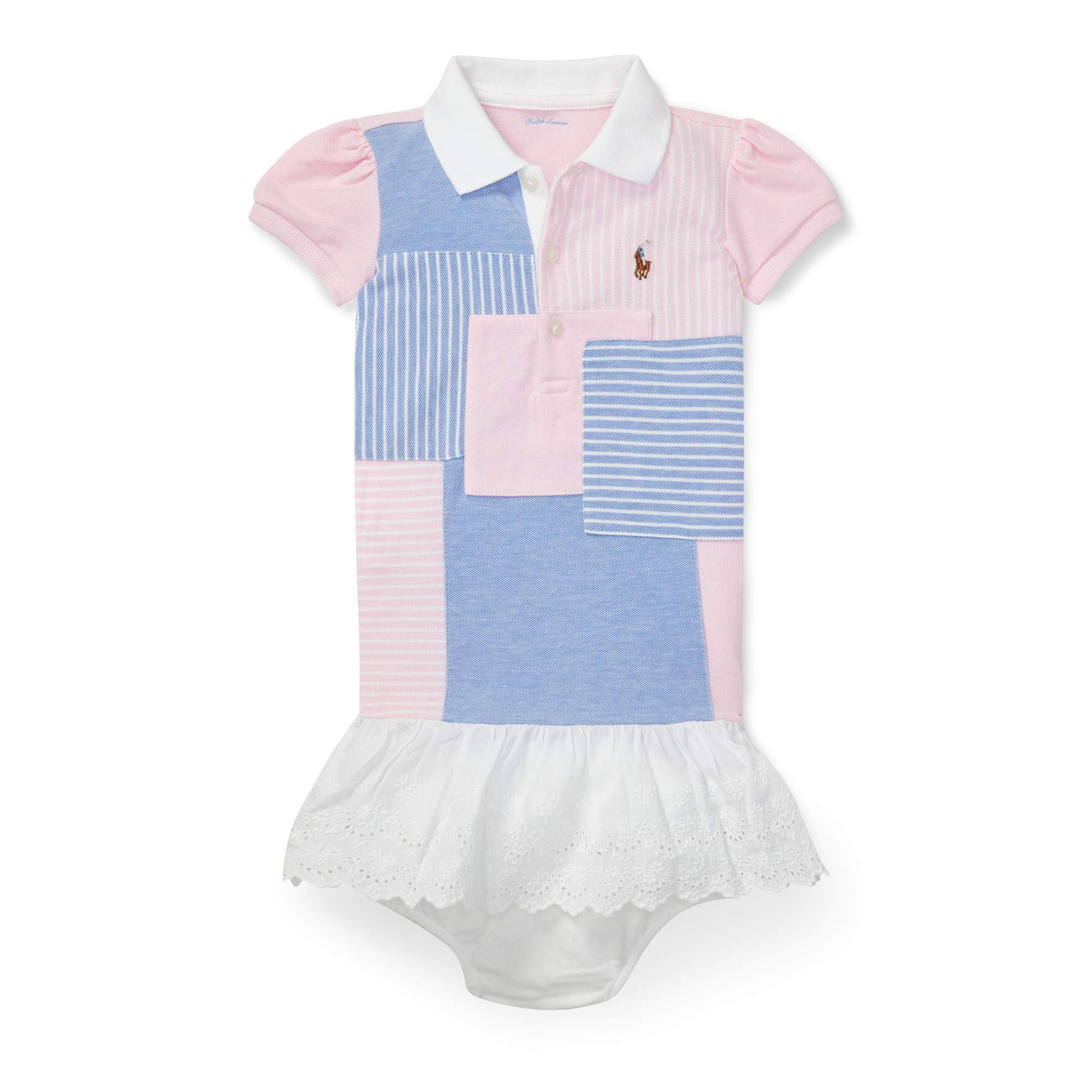 Baby Girl Patchwork Polo Dress
