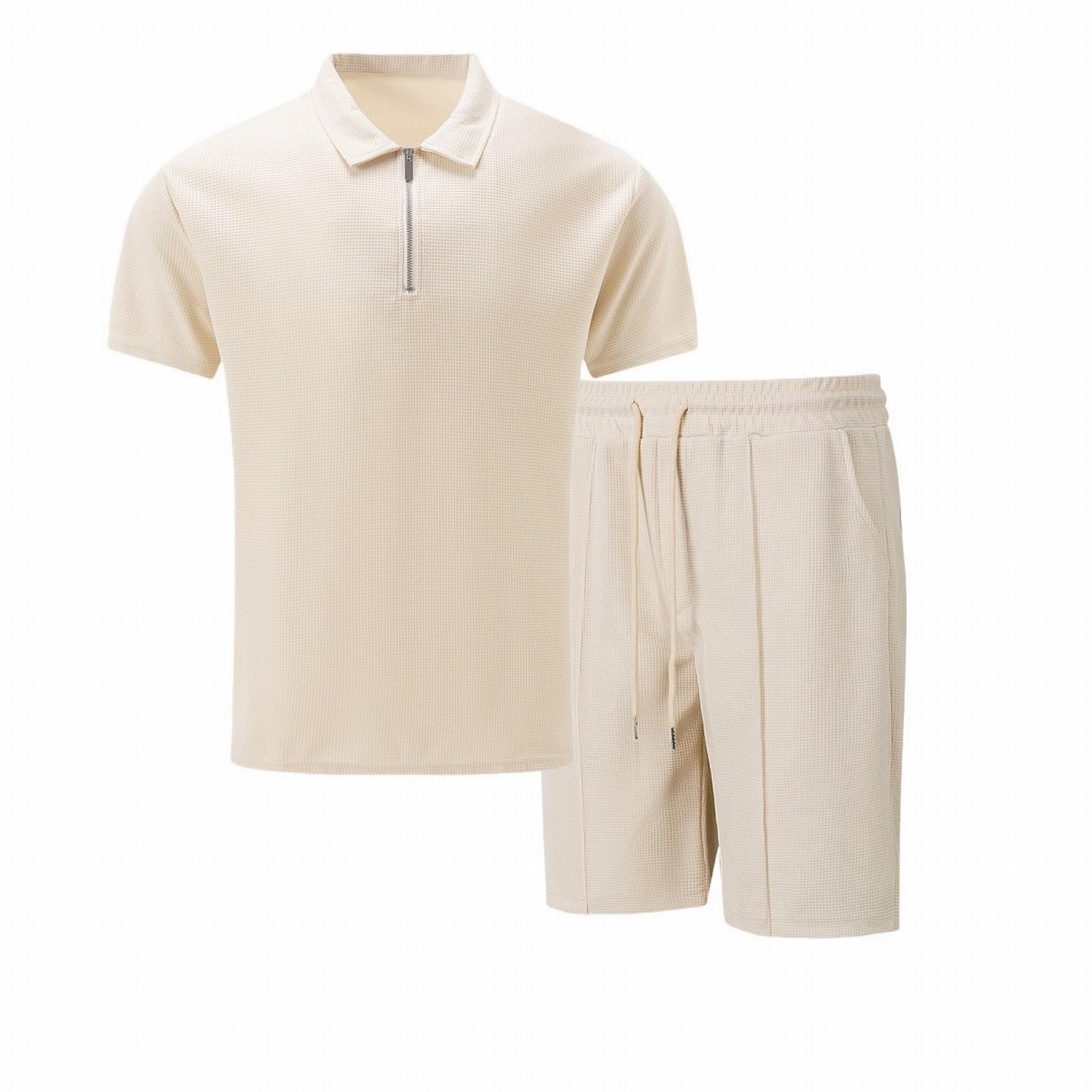 Ensemble Homme Survêtement Jogging Homme Tee Shirt et Short à Poche Ensemble Décontracté Été