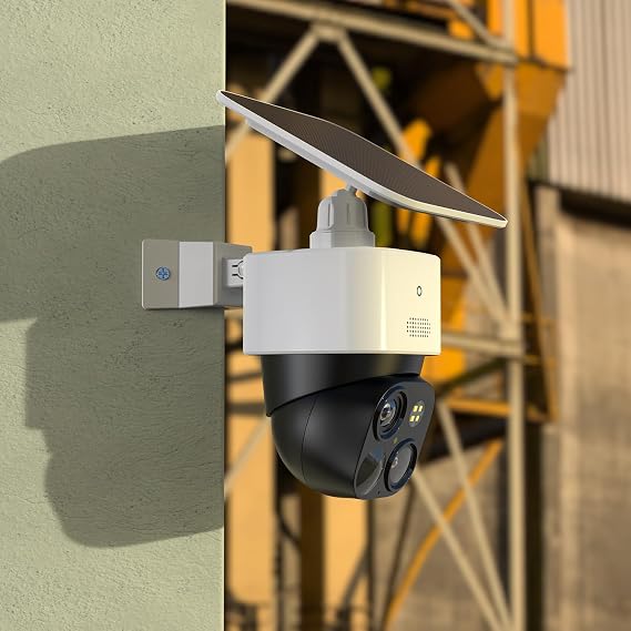 Holicfun Corner Mount for Eufy SoloCam S340/E30/E42 & 4G LTE Cam S330 | Outside wall corner bracket, enables 270-degree camera view, durable plastic, easy installation, hardware included