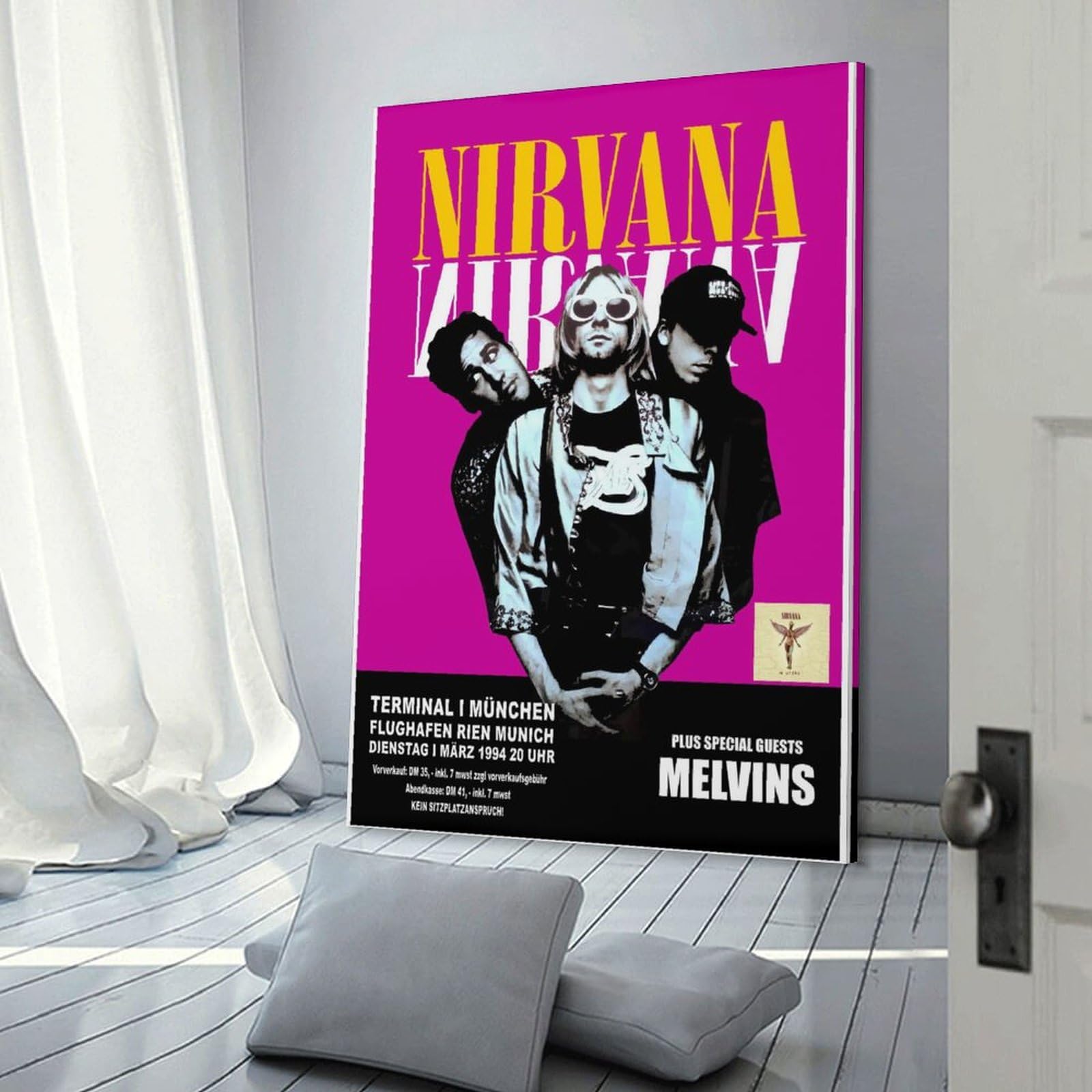 Nirvana ニルヴァーナ ポスター 額付き Nirvana 黒額付きポスター 
