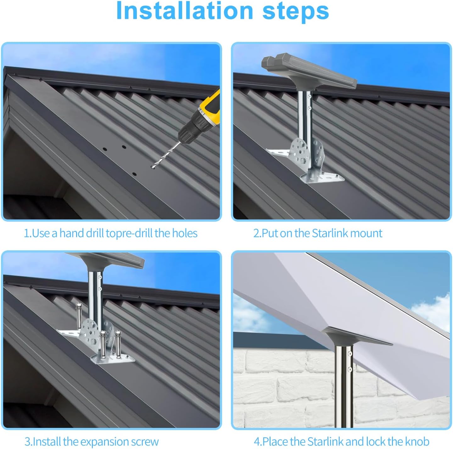 for Starlink Gen 3 Mount,Starlink Gen 3 Pivot Mount,Starlink Gen 3 Roof