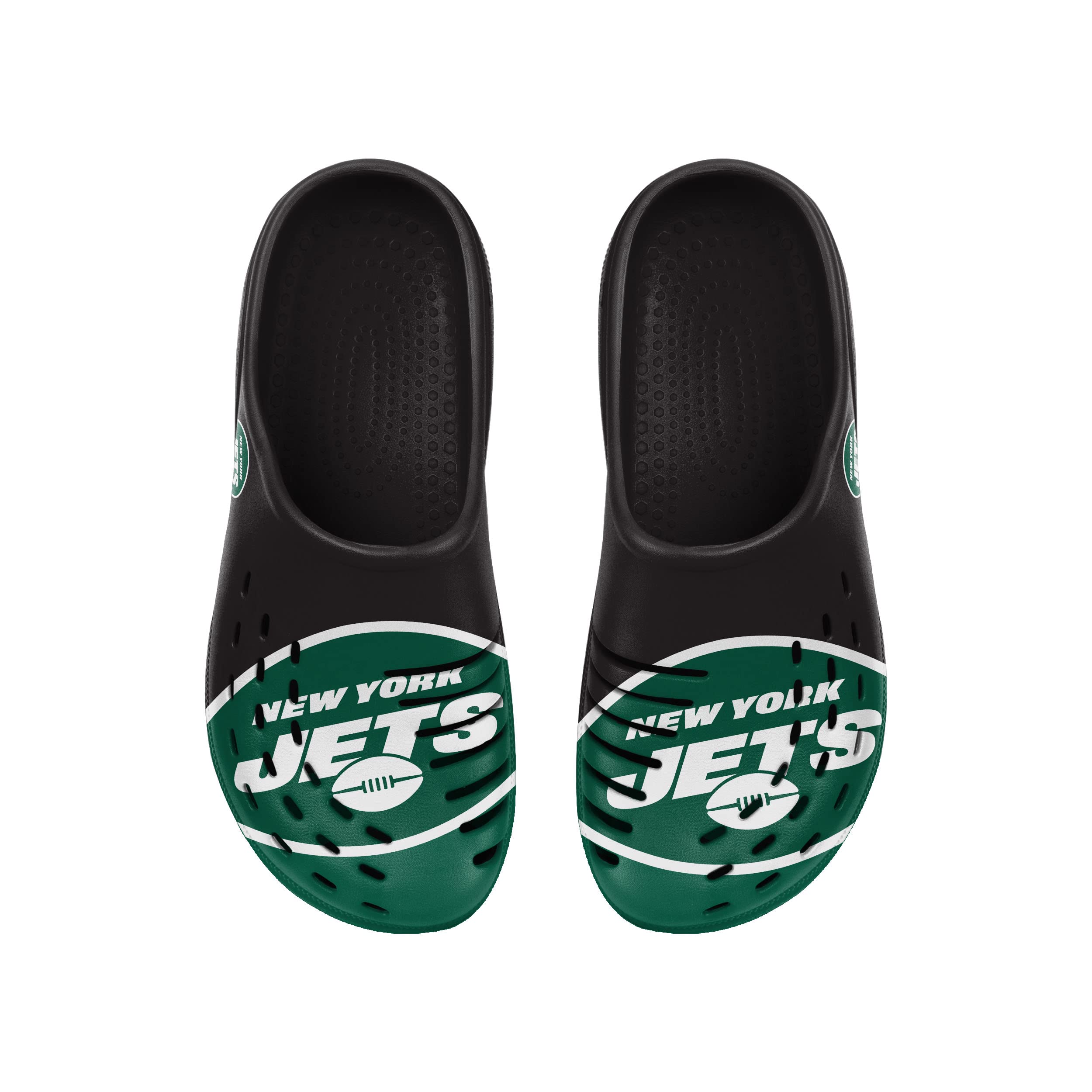 FOCO Herren NFL Team Schuhe Slipper Clogs Sandalen, Colorblock Big Logo