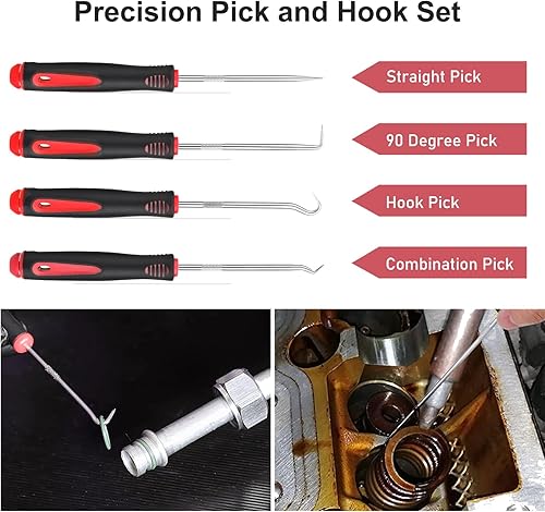 Miniatura 3 de Juego de herramientas de extracción de moldura automática, herramienta de extracción de panel de puerta, removedor de sujetadores, juego de ganchos