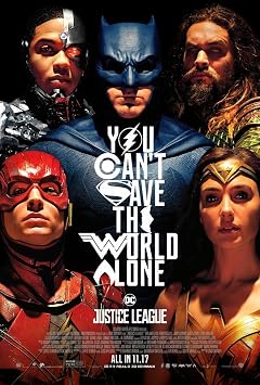 Movie Poster JUSTICE LEAGUE 2 Sided ORIGINAL FINAL 27x40 BEN AFFLECK GAL GADOT