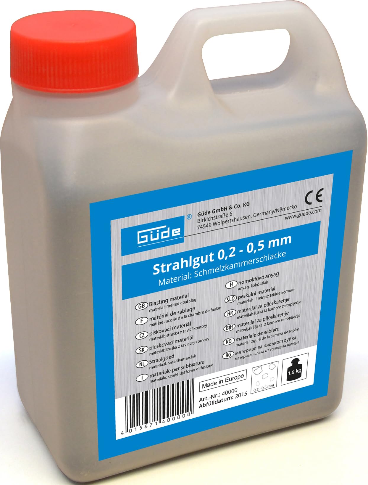 Güde 40000 0,2 – 0,5 mm 1,5 kg materiał rozpylony, czarny