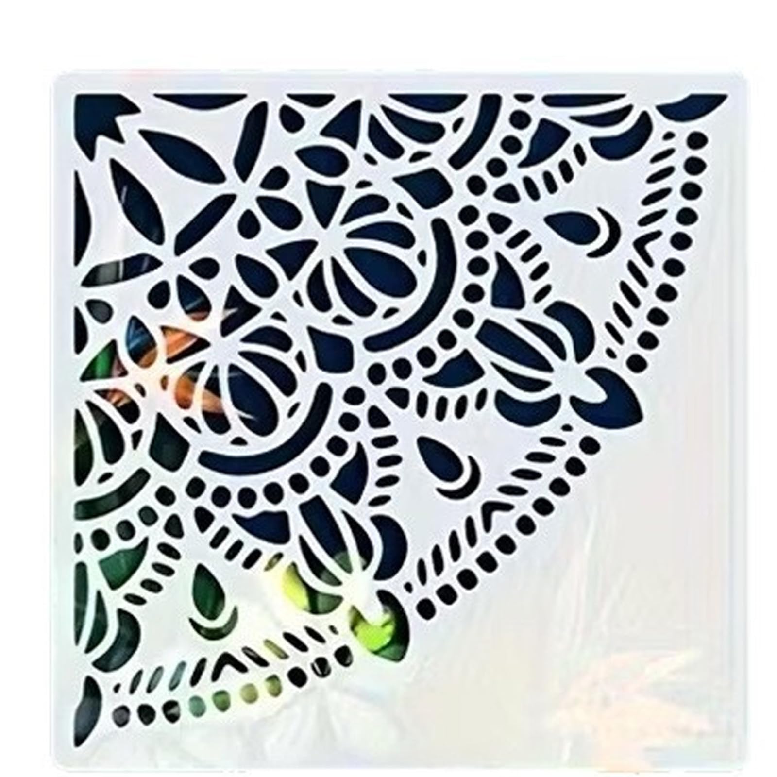 Oxxggkao Artistic Painting Floral Corner Stencil Multipurpose Border Template Furniture for Wood Canvas Fabric Floral Border Template