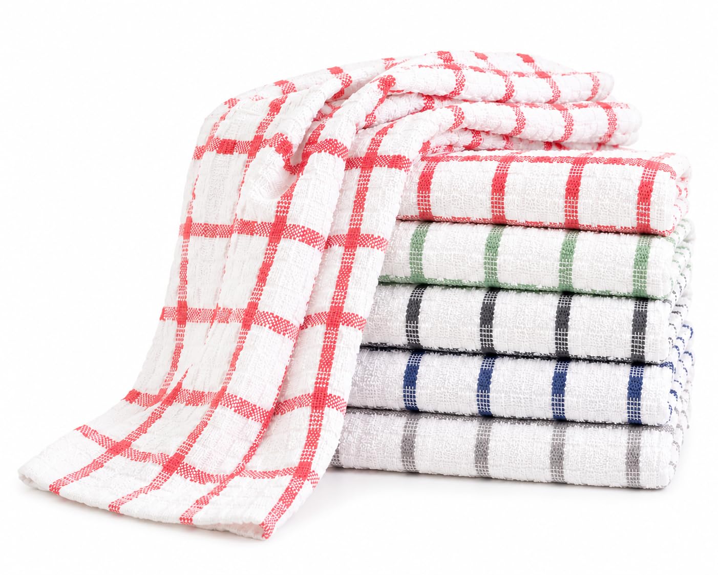 Mas International Assorted Kitchen Dish Jumbo Terry Tea Towel 100% Cotton Egyptian – Hotel Quality Professional Catering Grade Wonderdry Soft Thick Cleaning Drying Cloth (Pack Of 3)