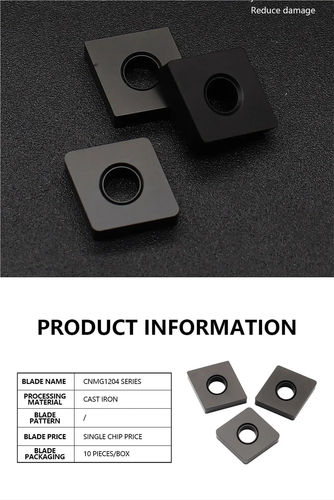 CNMA120408 515 Inserti In Metallo Duro CNMA120404 Piastra Taglierina Per Utensili Per Tornio Per CNC Per Ghisa(CNMA120408 515)