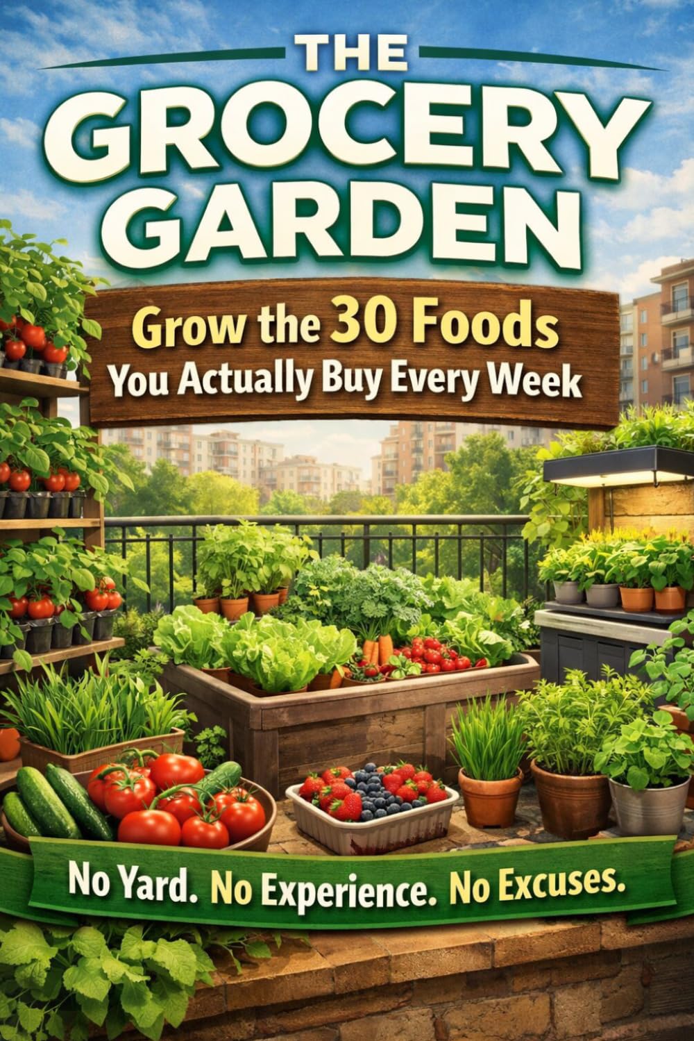 THE GROCERY GARDEN: Grow the 30 Foods You Actually Buy Every Week No Yard. No Experience. No Excuses.
