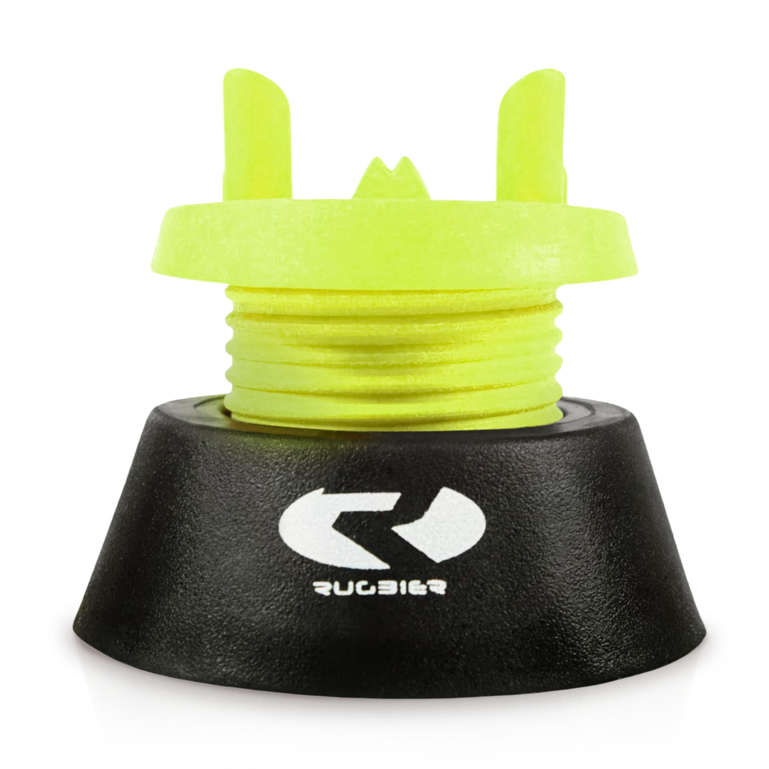 Tee de Rugby Ajustable Profesional – Kicking Tee Altura Regulable Patadas y Conversiones – Soporte Balón Rugby Alta Estabilidad – Accesorio Rugby Entrenamiento y Competición – Amarillo/Negro