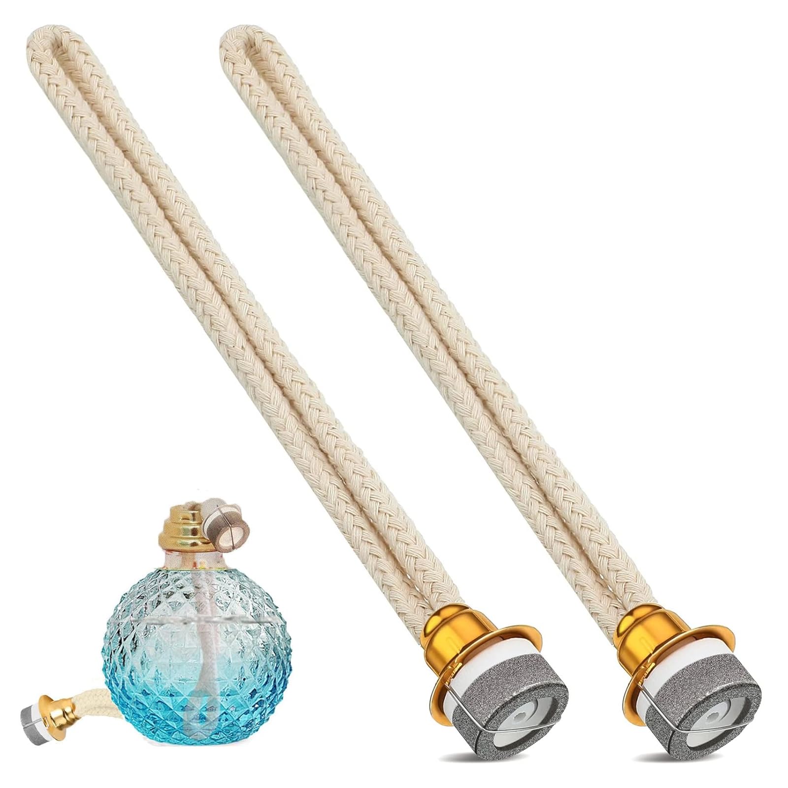 2 Pezzi Stoppini Stoppino Lampada Catalitica Stoppini per Lampade ad Olio Stoppino di Ricambio Stoppino per Lampada Ad olio Fragranza Stoppino Lampada Catalitica Per Diffusore Catalitico 16 CM