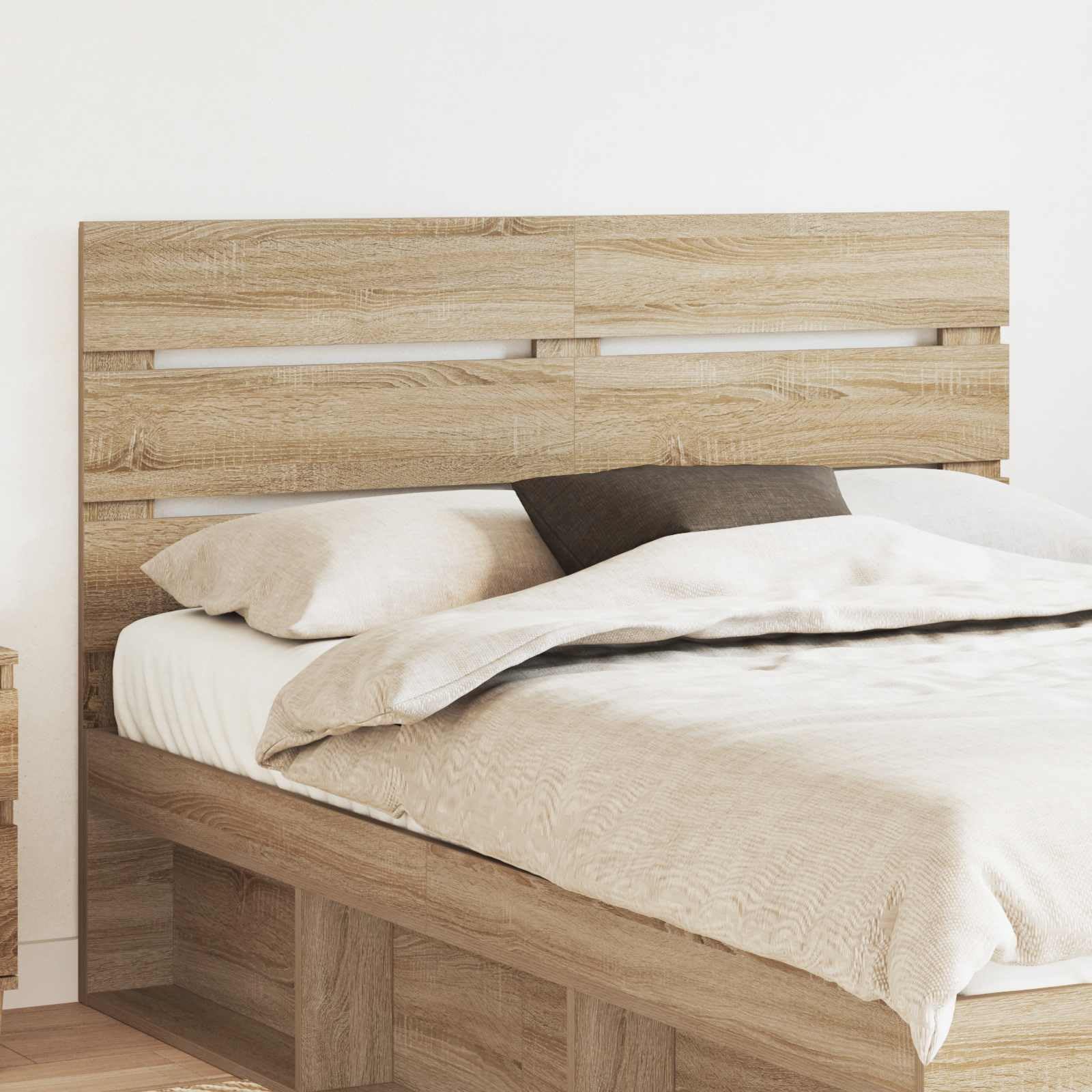 vidaXL Cabecero Roble Sonoma Madera de ingeniería