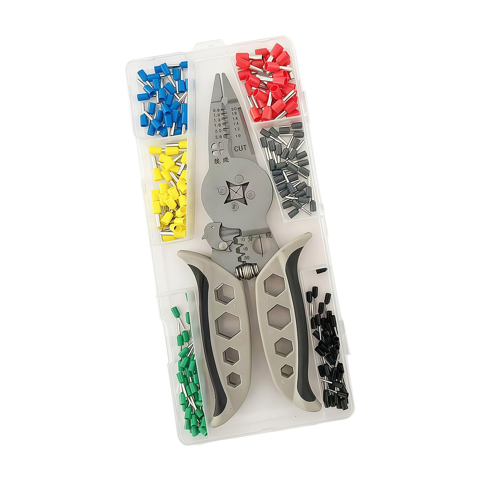 Multifunction Crimping Pliers Compactly for Electrical Wiring and Cable Maintenance Crimping Stripping Tool Wire Crimper