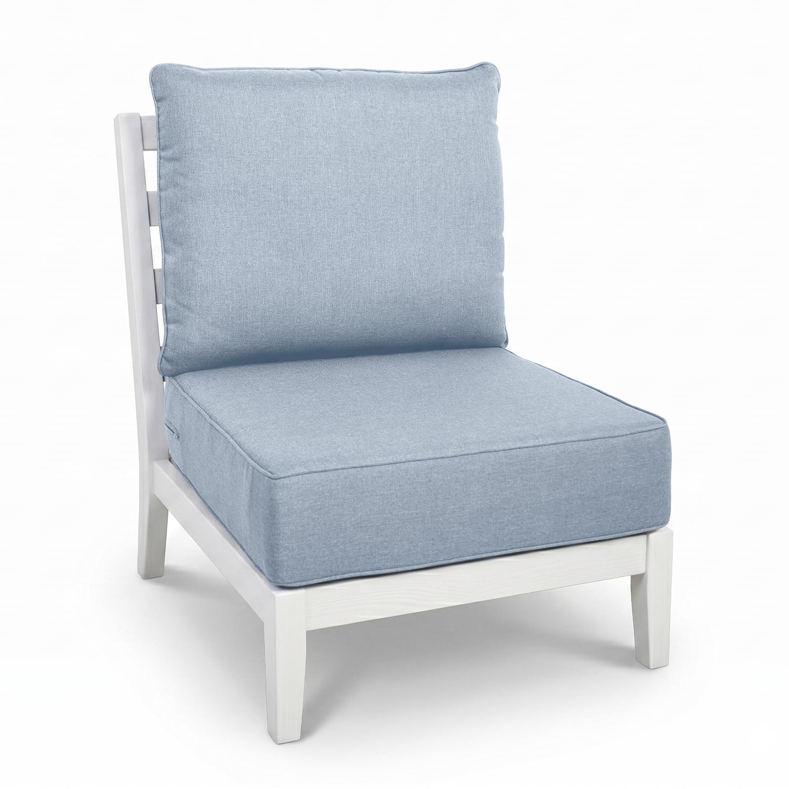 Outdoor Seat Cushion Set-24 x 24 x 6 Inch Outdoor Chair Cushions with Water Resistant &amp; Removable Cover Outdoor Cushions for Patio Furniture Chair Sofa Couch-Sky Blue
