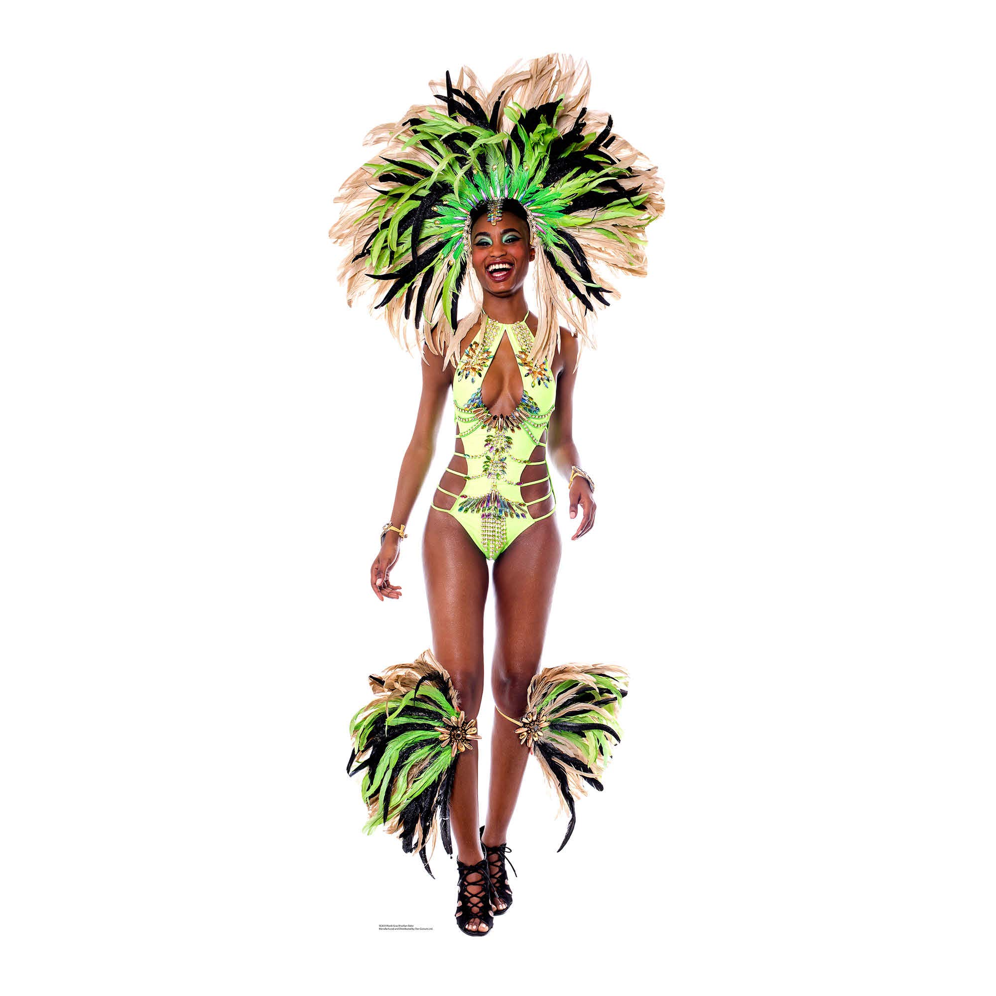 Carnival Mardi-Gras Brazilian Babe Cardboard Cutout Standee Stand Up Standee