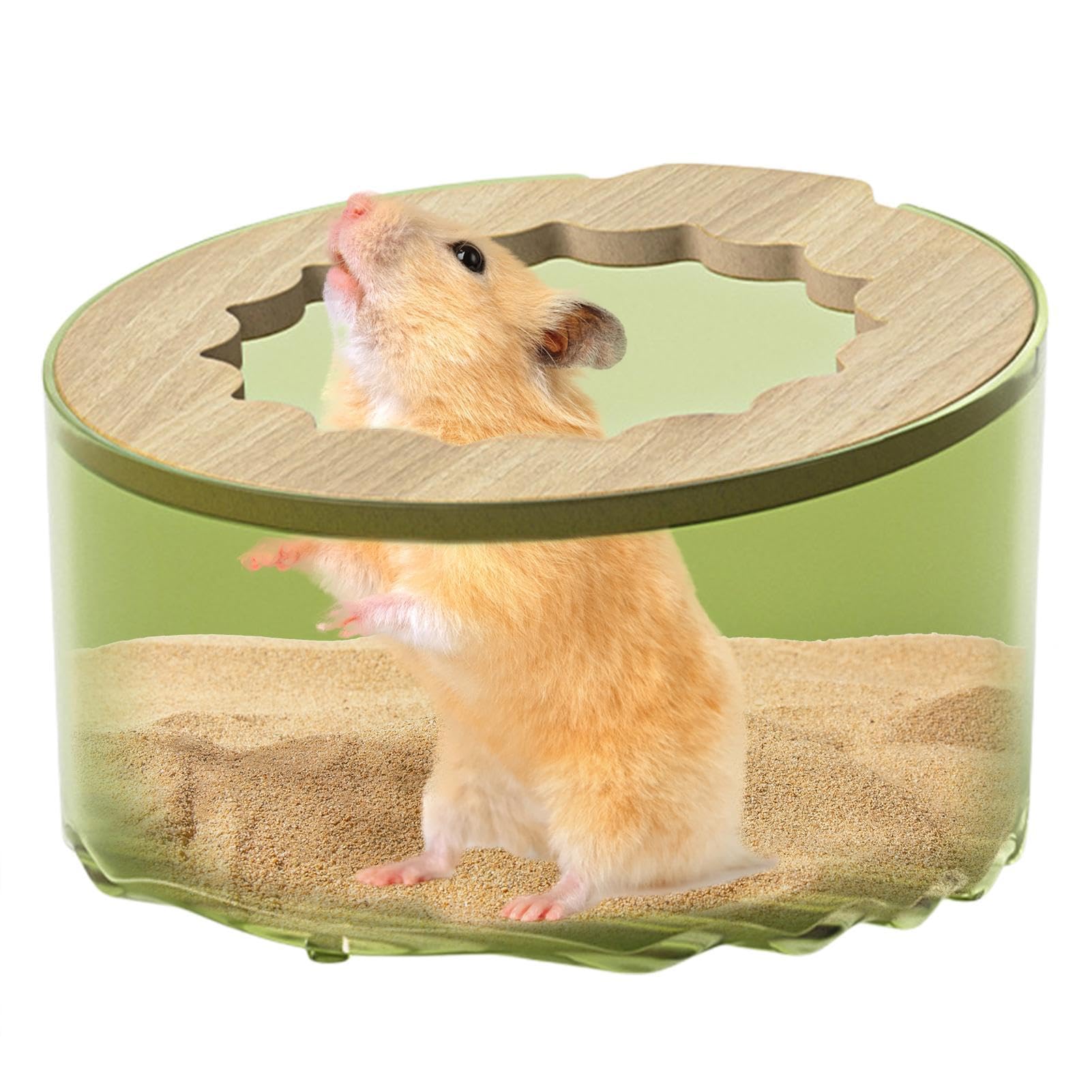 Small Animal Sand Bath Box | Detachable Hamster Bathroom | Hamster Cleaning And Bathing Accessories | Sand Bath Cleaning Cage Hamster Washable Container Box For Guinea Dwarf Hamster Gerbil