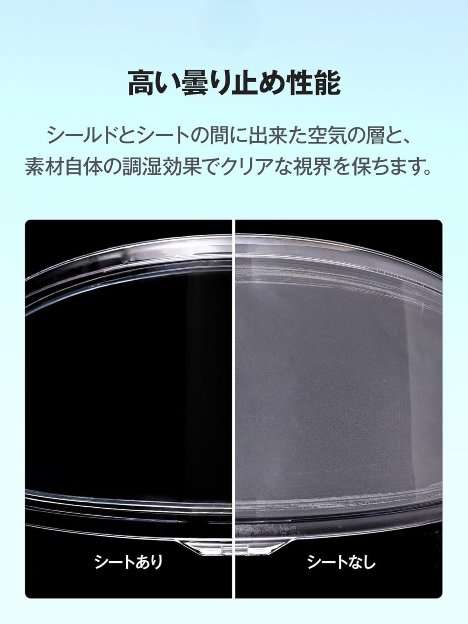 Amazon | [ミツバサンコーワ] 曇り止めシート ピンロック対応シールド