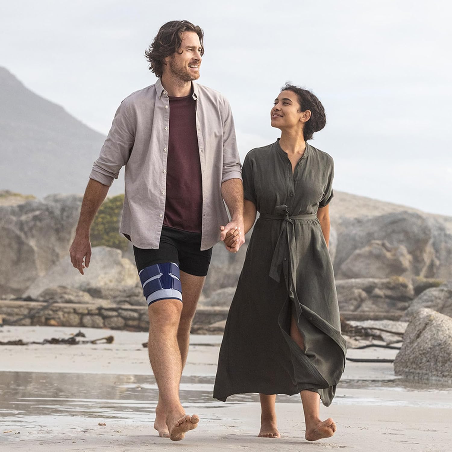 Bauerfeind - MyoTrain - Thigh Support - Support for Injuries to the Thigh or Hamstring - Size 4 - Color Titanium