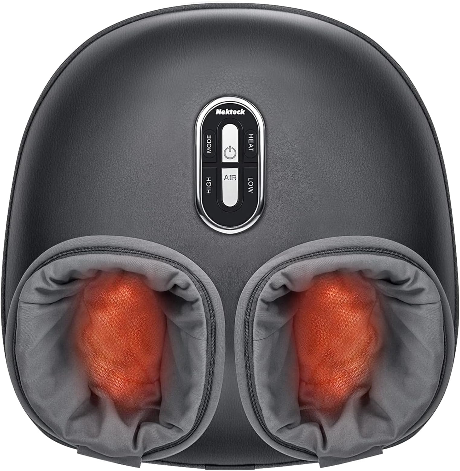 Nekteck Shiatsu Foot Massager with Heat [2026 Upgraded], 3 Modes Deep Kneading Therapy Air Compression, Feet Massage Tool for Plantar Fasciitis, Relaxation Gifts for Men Women, Fits Size to US 13