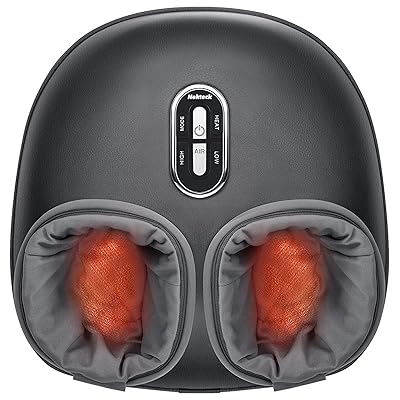 Nekteck Shiatsu Foot Massager with Heat, FSA Eligible Deep Kneading Therapy Air Compression, HSA Feet Massage Improve Blood Circulation Foot Wellness Soothing Pain Relief, Relax for Home Office Use