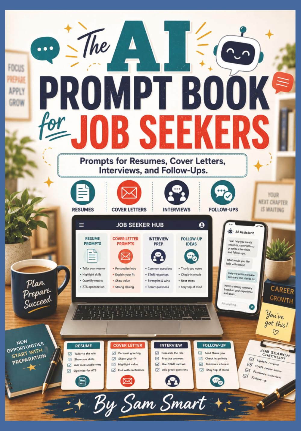 The AI Prompt Book for Job Seekers: Prompts for Resumes, Cover Letters, Interviews, and Follow-Ups
