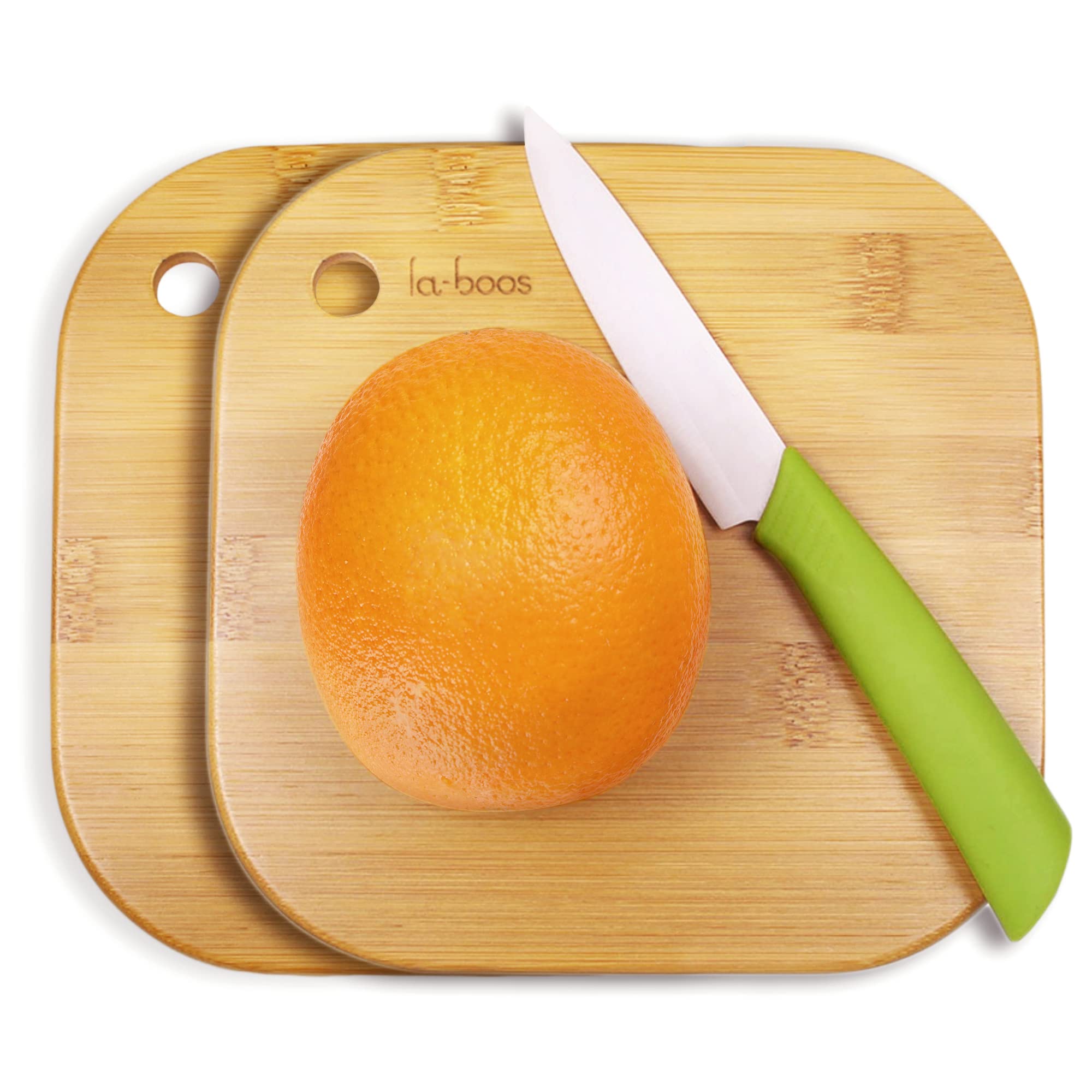 Home Mini Cutting Board Small Fruit Cutting Board Solid Bamboo Wood Board for Baby Infant dormitoryISet of 2