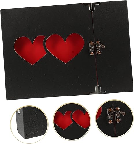 Miniatura 2 de LIFKOME Álbum de fotos autoadhesivo, álbum de recortes con ribete negro, álbum de recortes para fotos, decorativo, álbum de fotos, álbum de