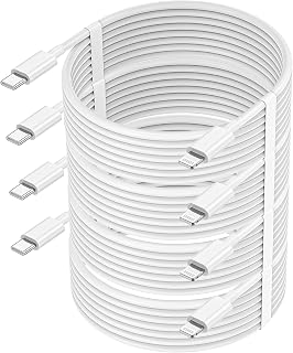 USB C to Lightning Cable [Apple MFi Certified] 4Pack 10FT iPhone Fast Charger Cable Compatible iPhone 14/14 Pro/14Pro Max/13/13 Pro/12/12 Pro/11/11 Pro/XR/XS/X/8/8 Plus/iPad