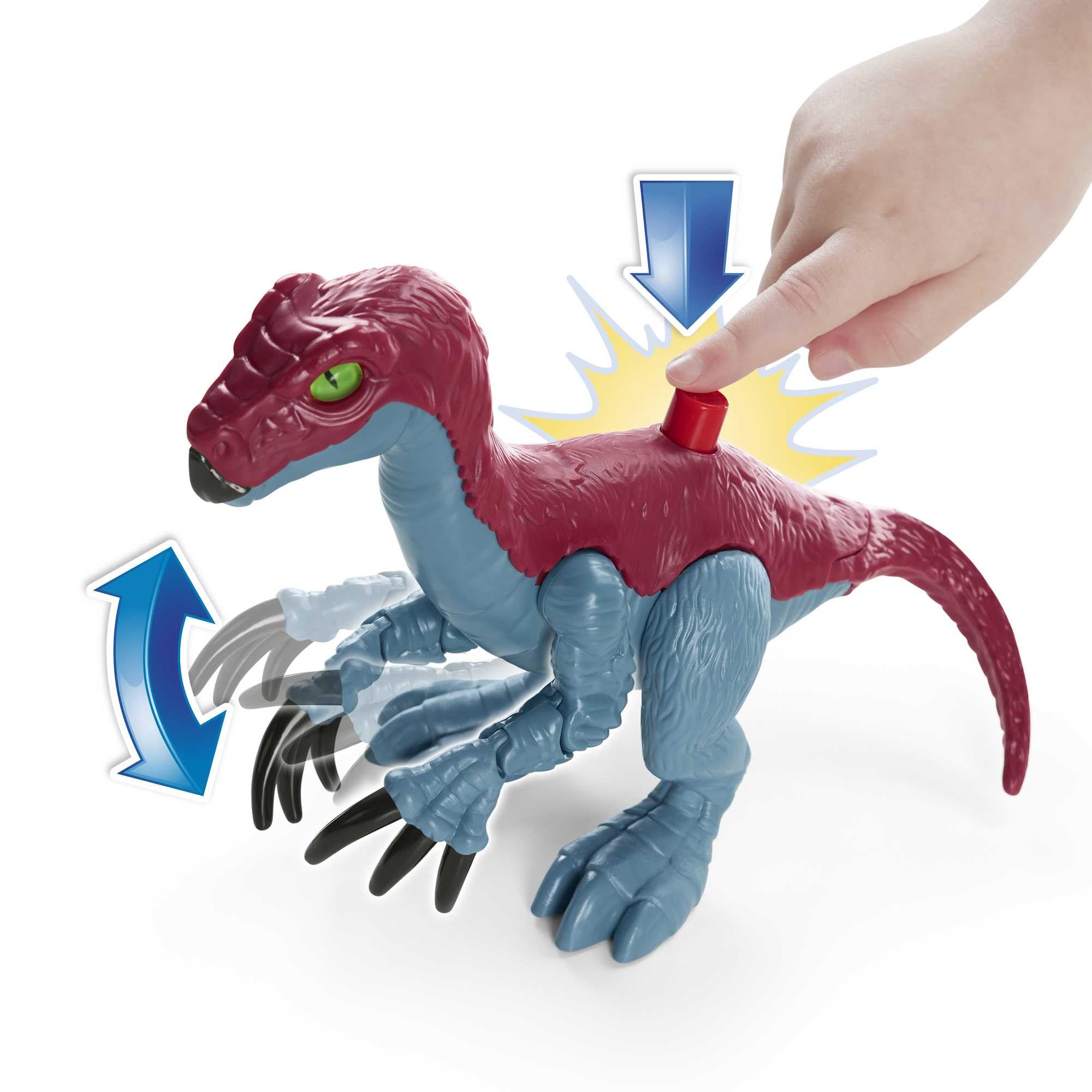 Fisher-Price Imaginext Jurassic World Laboratorium dinozaurów Zestaw z figurkami (Owen Grady, Maisie i Dr Grant) i dinozaurami: terizinozaurem i dimetrodonem, dla dzieci od 3 roku życia, HPT69