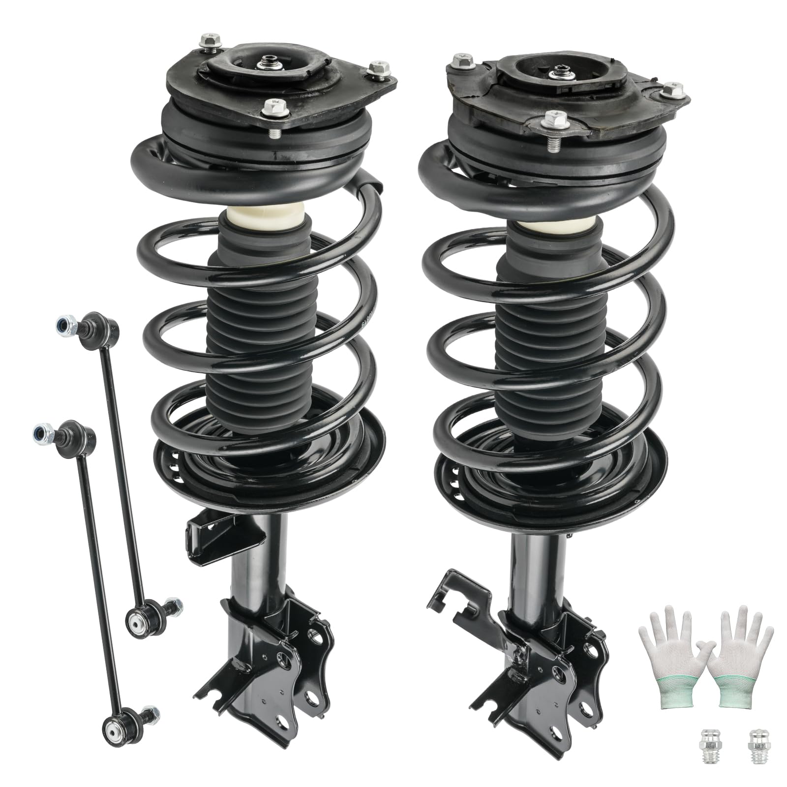 PHILTOP Front Struts Shocks Absorbers &amp; Sway Bars End Links for Sentra 4pcs