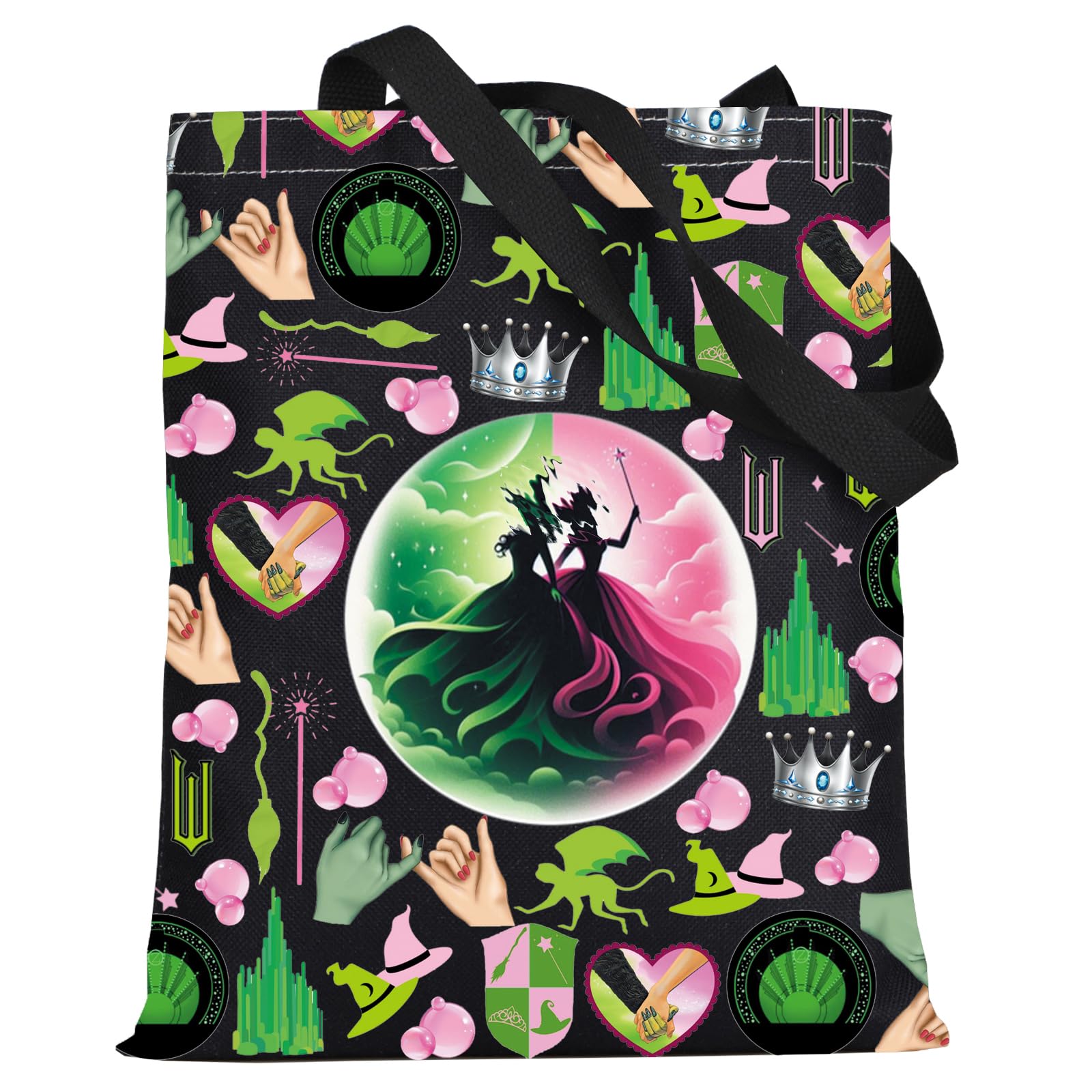 WZMPA Witch Musical Tote Bag Witch Movie Fans Gift Theater Drama Shoulder Bag Witch Merch