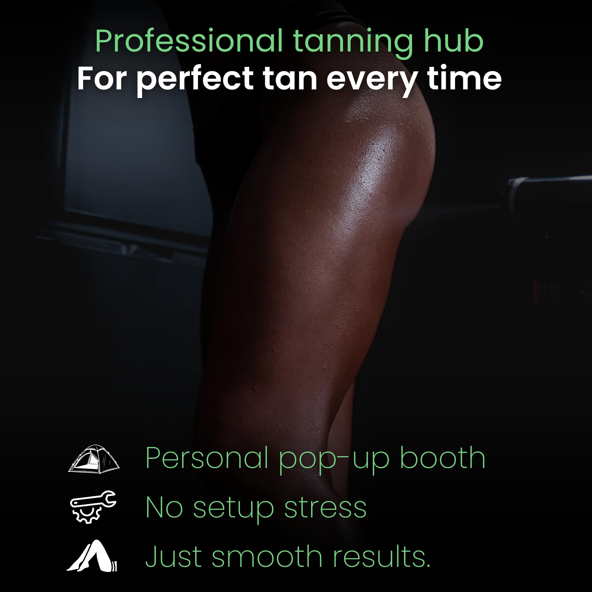 Large Portable Spray Tan Tent with Clear Window and Carry Case