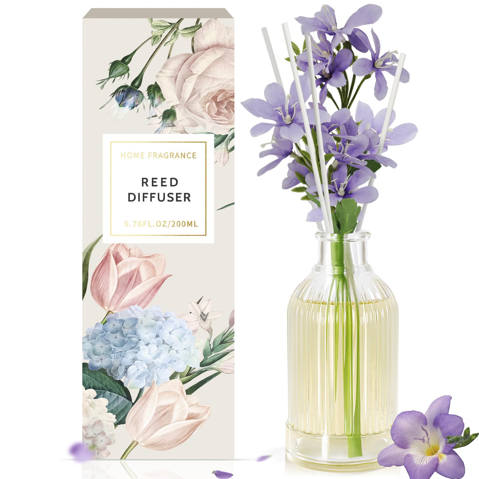 Amazon.com: LA BELLEFÉE Reed Diffuser,Scented Reed Diffuser 6.7 Fl Oz ...