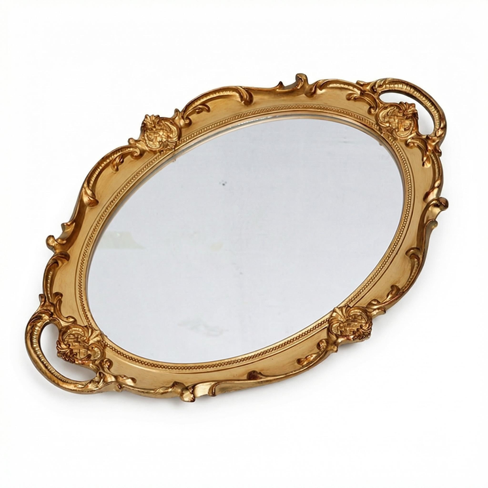 Amazon.com: Schonee Oval Vintage Decorative Mirror Tray, 14.6'' x